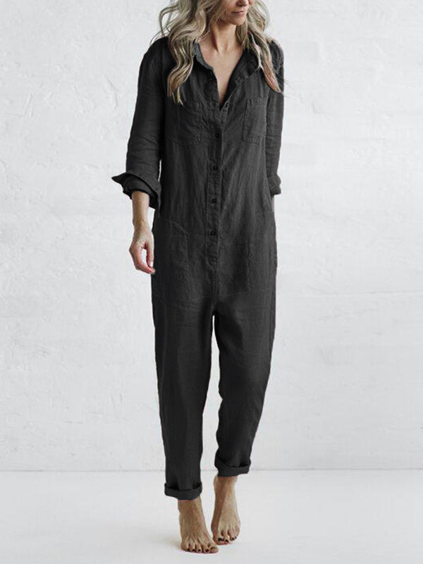 PAMELA | LONG SLEEVE JUMPSUIT