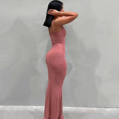 Elise | Satin Backless Dress