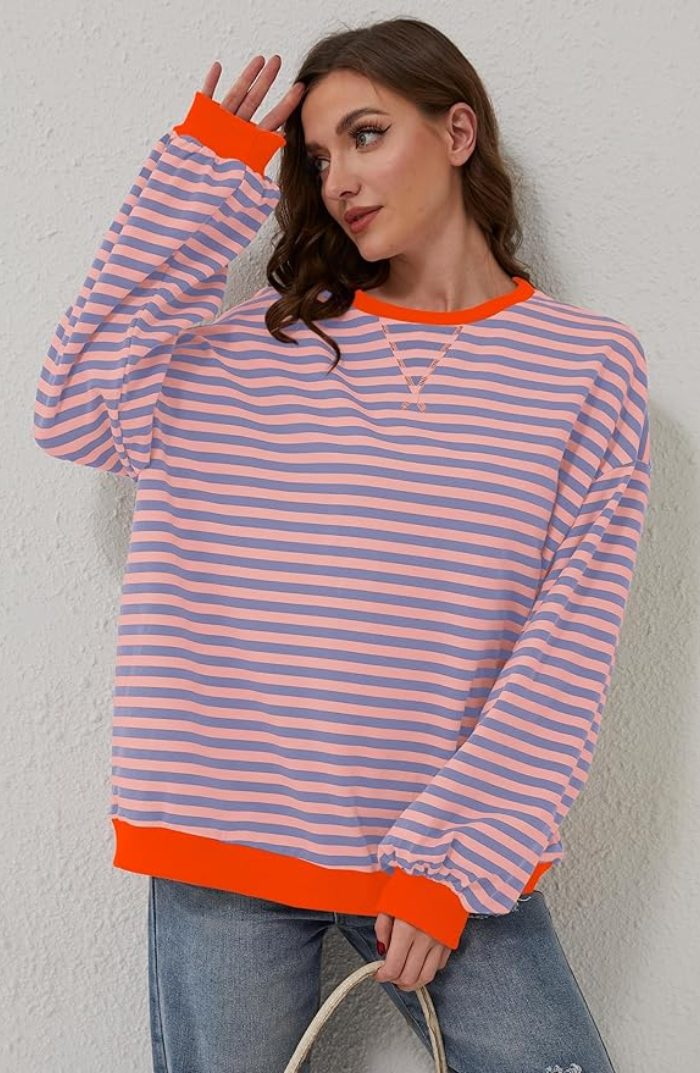 Alma | Striped Oversized Sweater