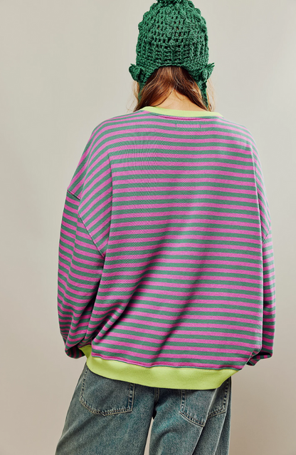 Alma | Striped Oversized Sweater