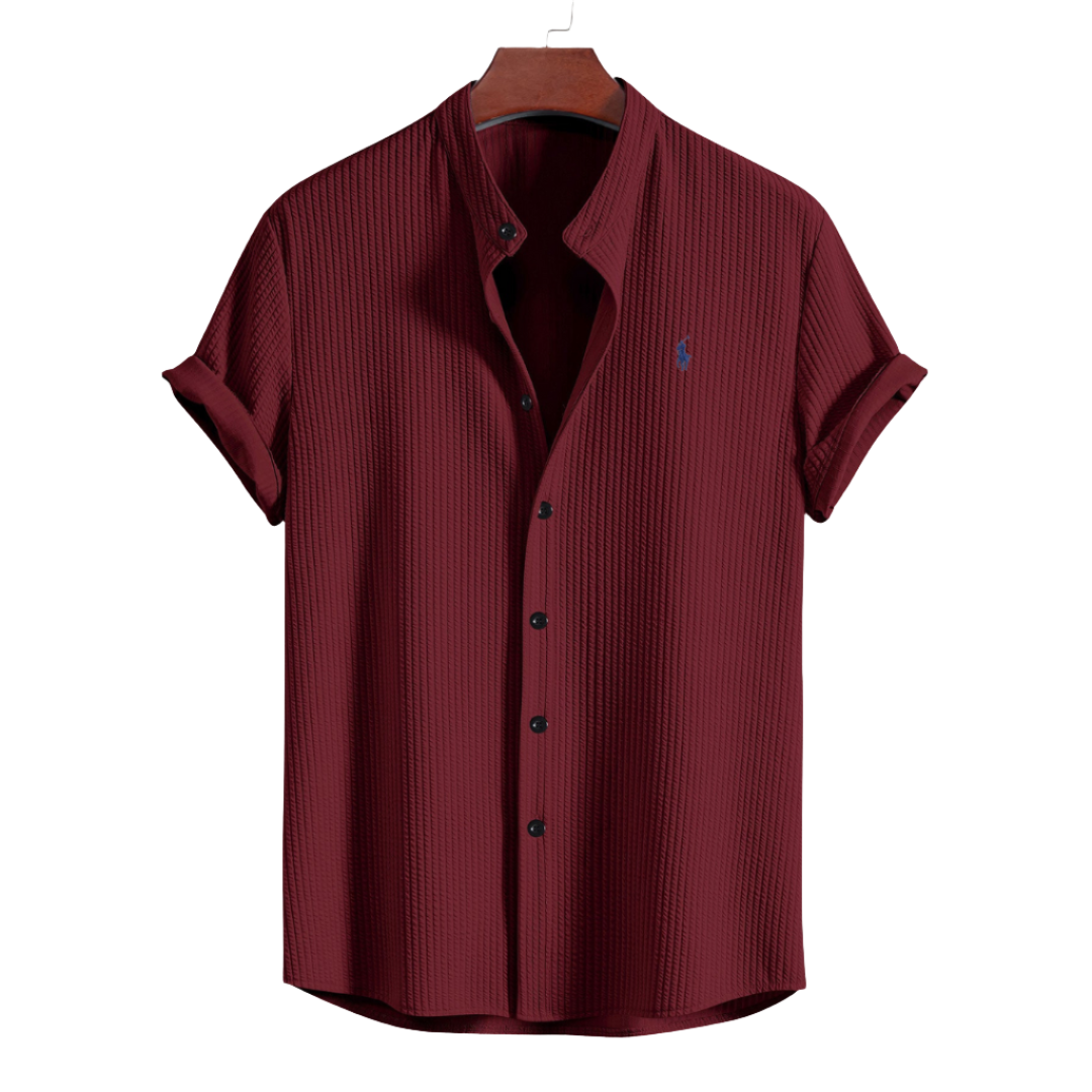 Mateo | Stand Collar Shirt