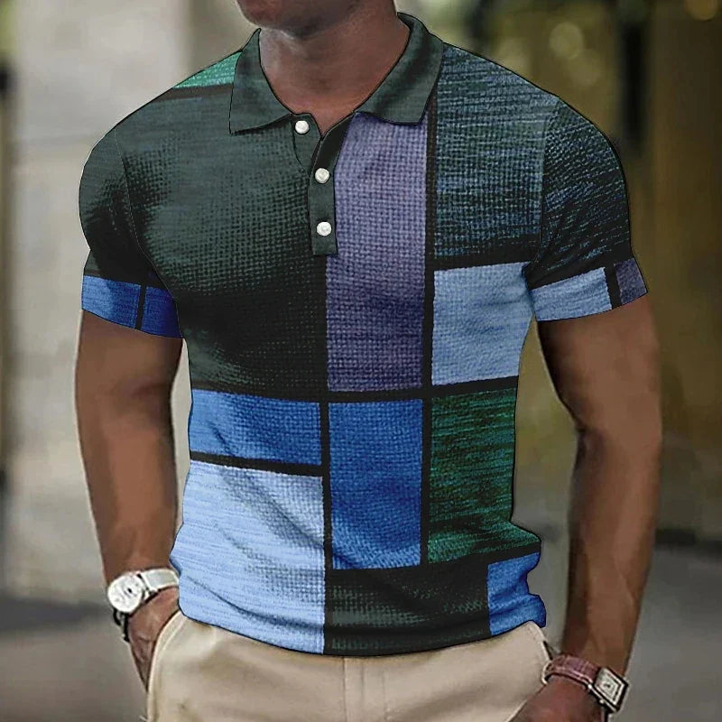 Asher | Checkered Polo