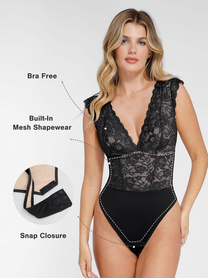 Evie | Shapewear Lace Bodysuit or Skirt