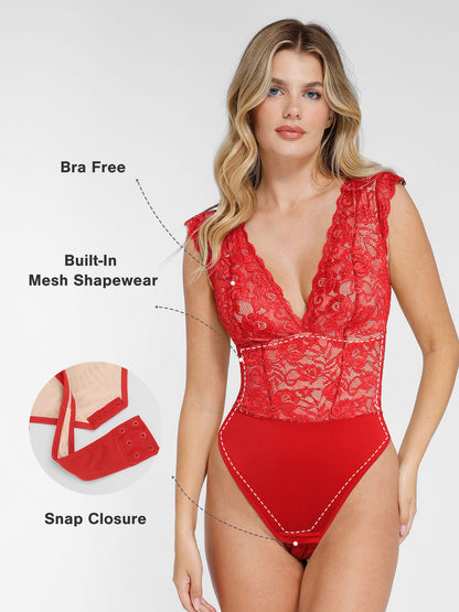 Evie | Shapewear Lace Bodysuit or Skirt