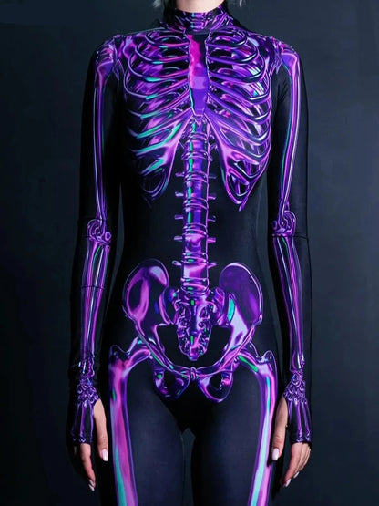 Purple Skeleton Costume