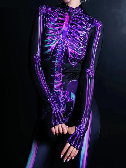 Purple Skeleton Costume