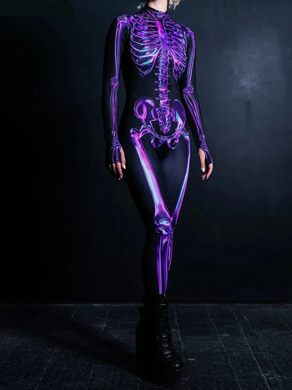 Purple Skeleton Costume