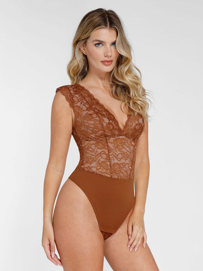 Evie | Shapewear Lace Bodysuit or Skirt