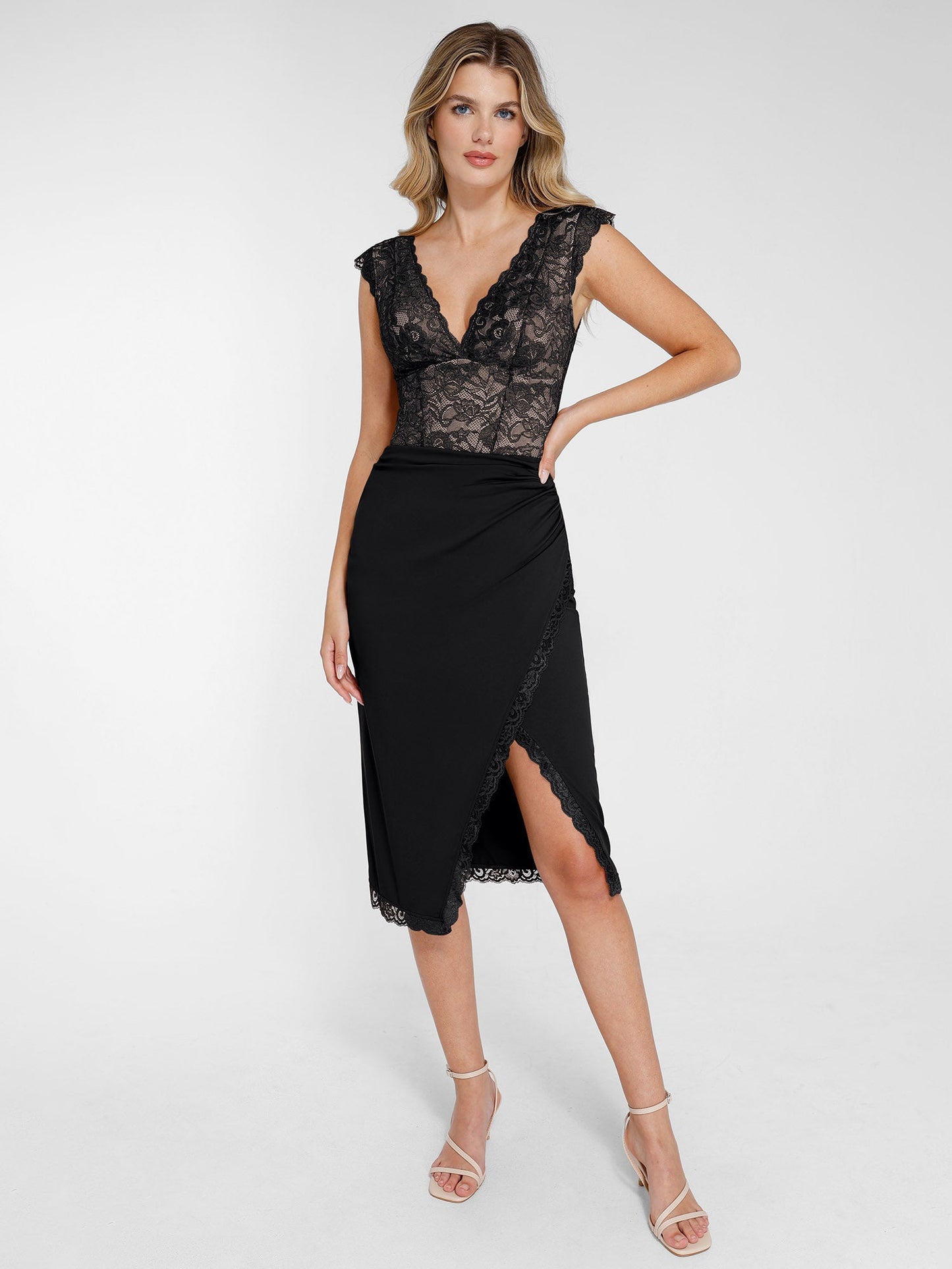 Evie | Shapewear Lace Bodysuit or Skirt