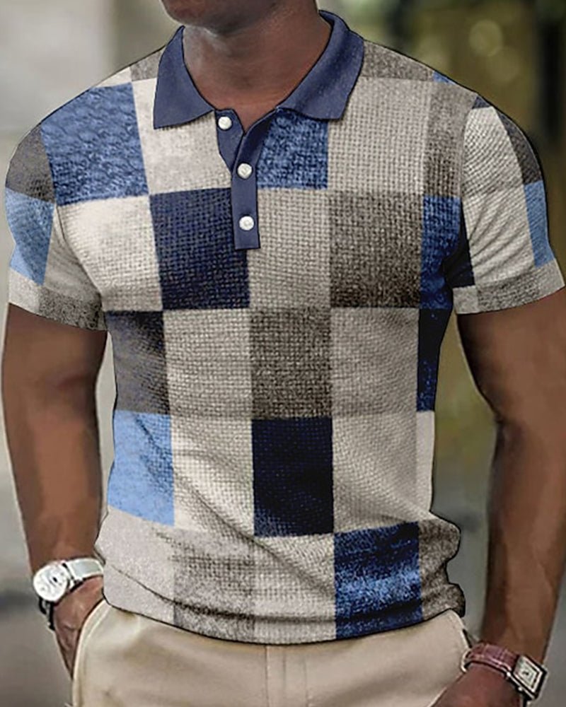 Asher | Checkered Polo